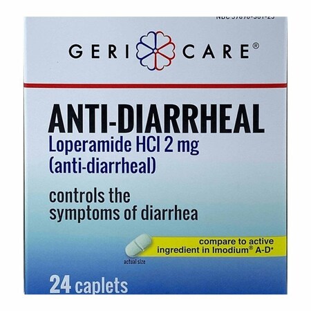 Geri-Care Anti-Diarrheal 2 mg Strength Caplet 24 per Box, 576PK 381-24B-GCP